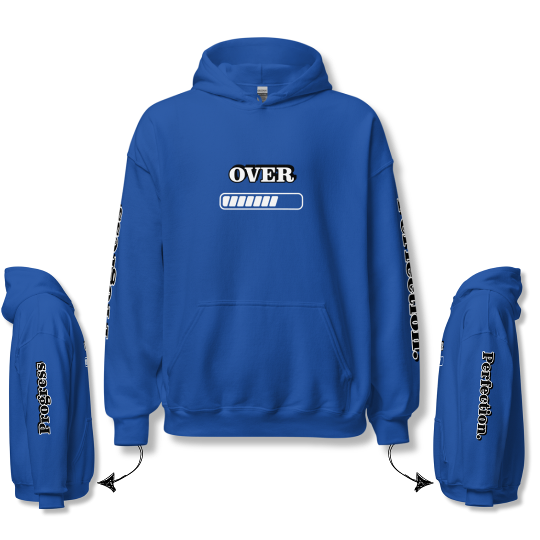 Progress OVER Perfection - Unisex Hoodie (with Sleeve Printing)