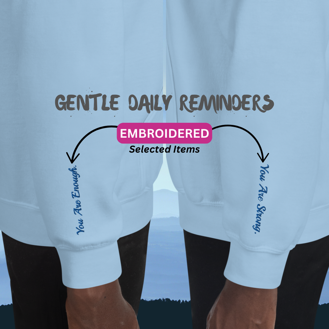 The More You Love Yourself - Unisex Sweatshirt (with Centre Chest and Wrist Embroidery)