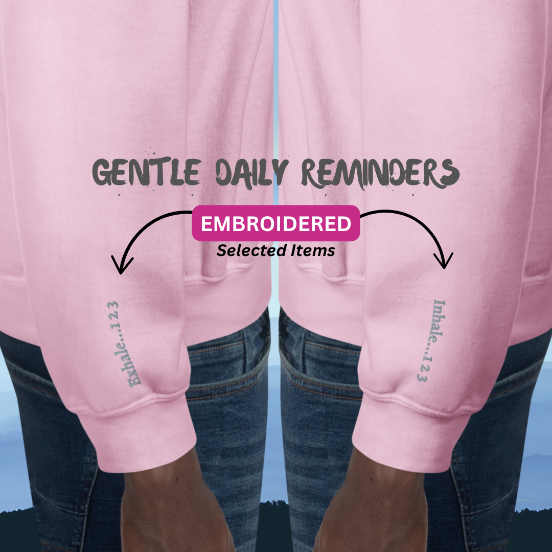 ANXIOUS doesn't define me - Unisex Sweatshirt (with Wrist Embroidery)