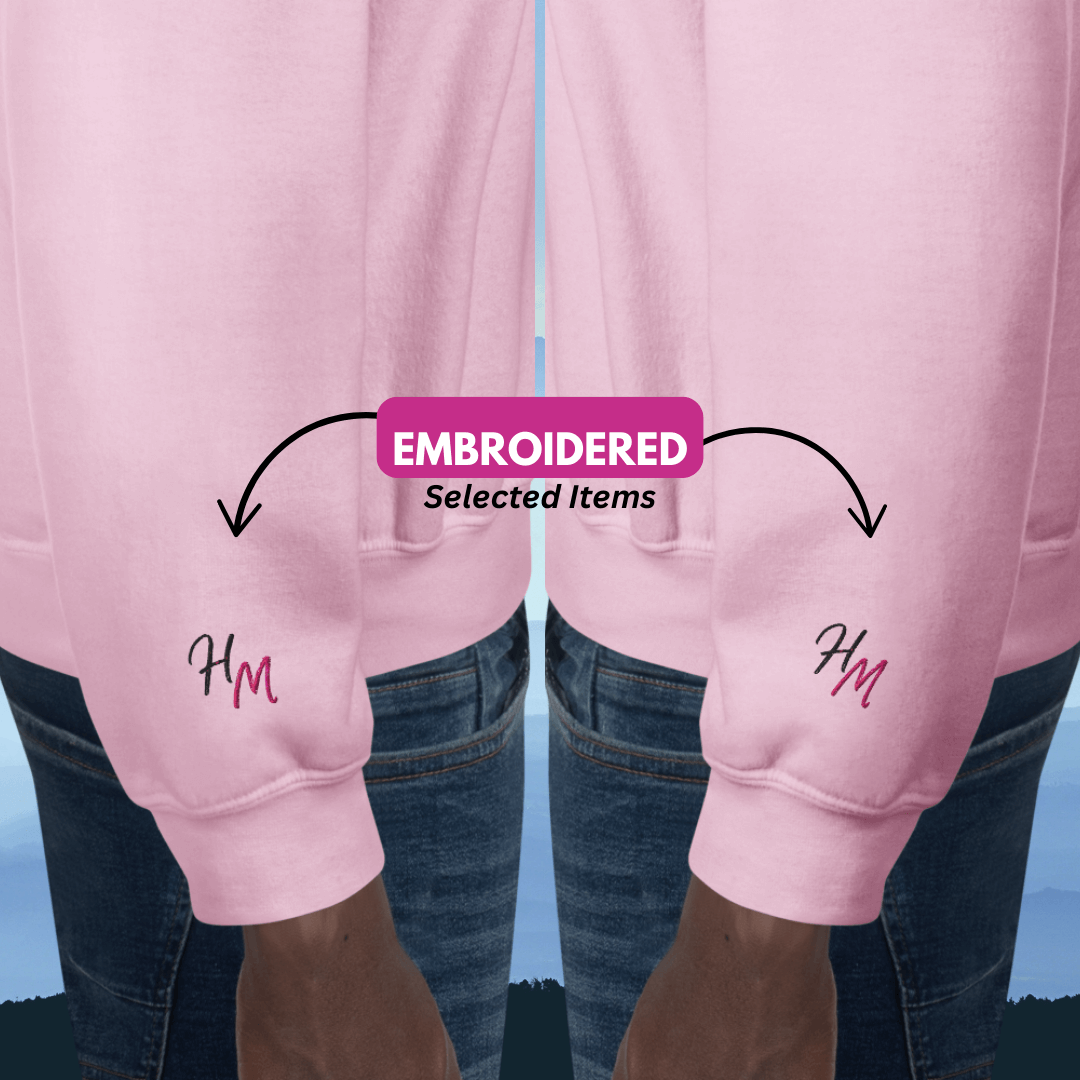 I Never Try. I Experiment - Unisex Hoodie (with Left Chest and Wrist Embroidery)