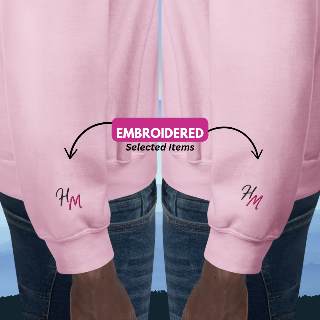 I Never Try. I Experiment - Unisex Hoodie (with Centre Chest and Wrist Embroidery)