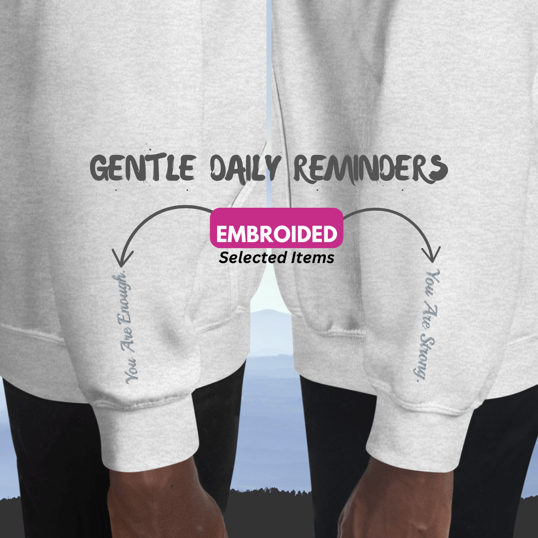 It's Okay to not be Okay - Unisex Hoodie (with Wrist Embroidery)