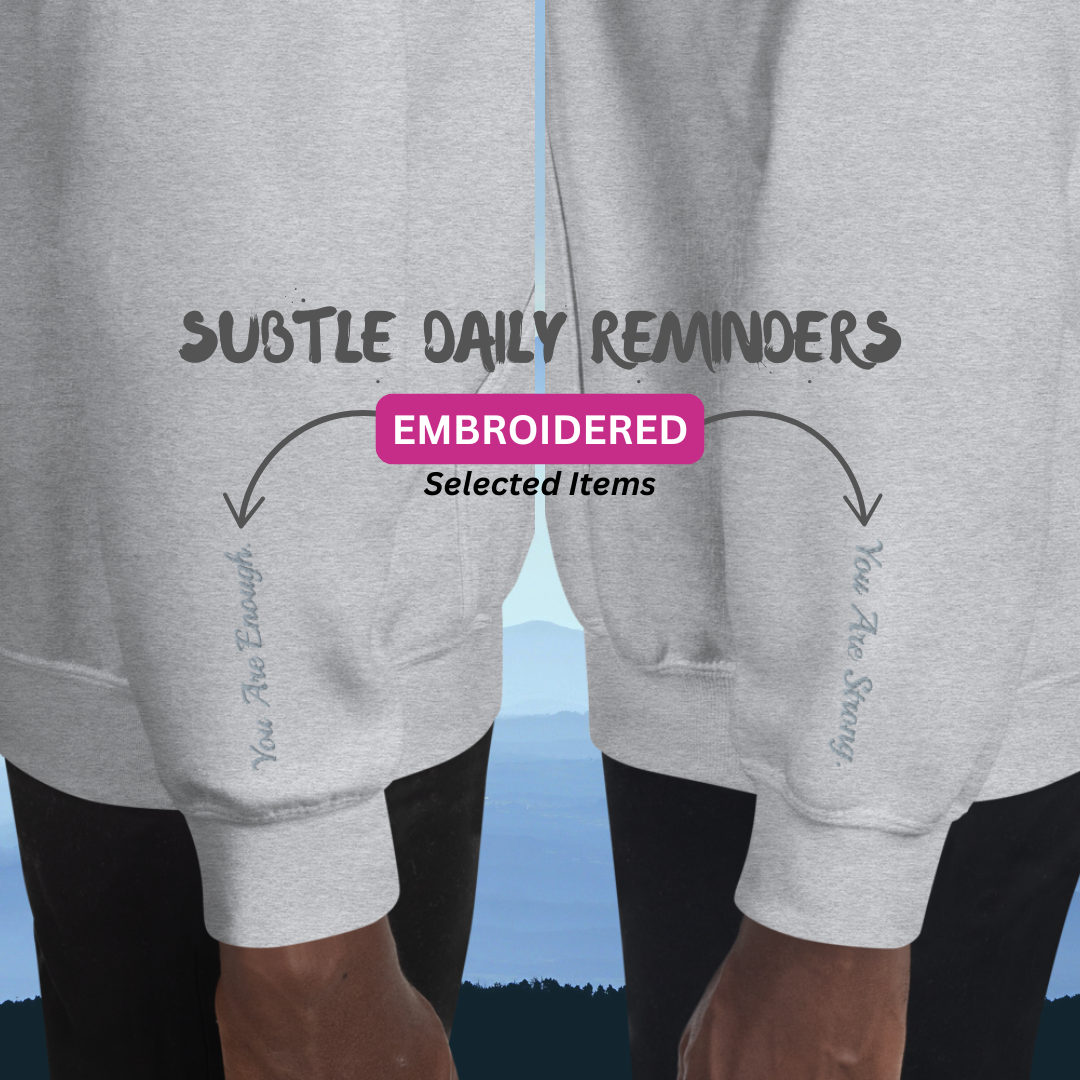 Dream Big and Create Your Own Story - Unisex Sweatshirt (with Wrist Embroidery)