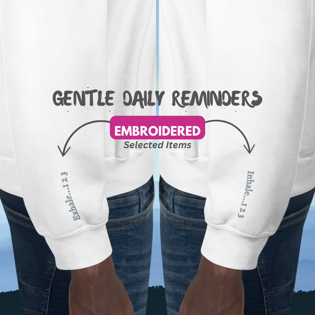 ANXIOUS doesn't define me - Unisex Sweatshirt (with Wrist Embroidery)