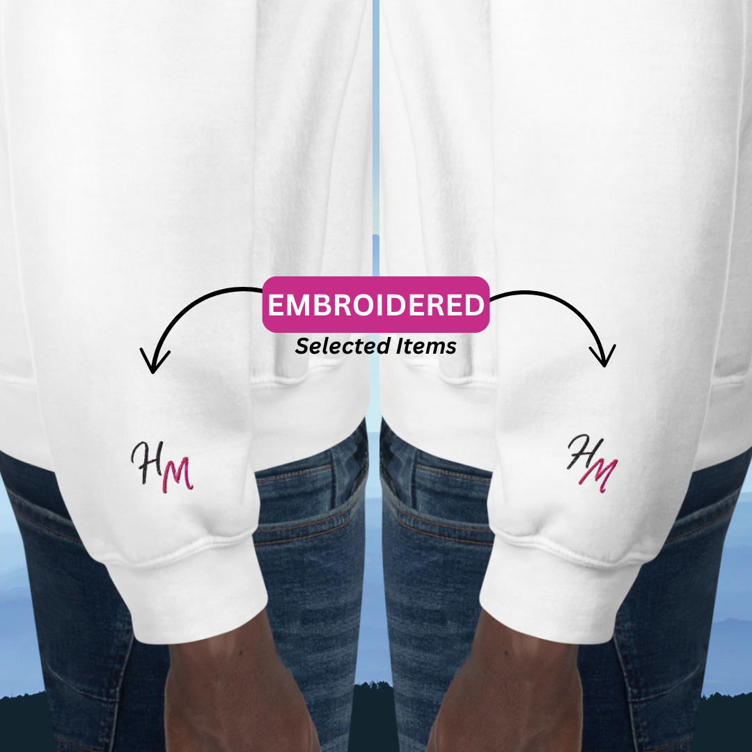 I Never Try. I Experiment - Unisex Hoodie (with Left Chest and Wrist Embroidery)