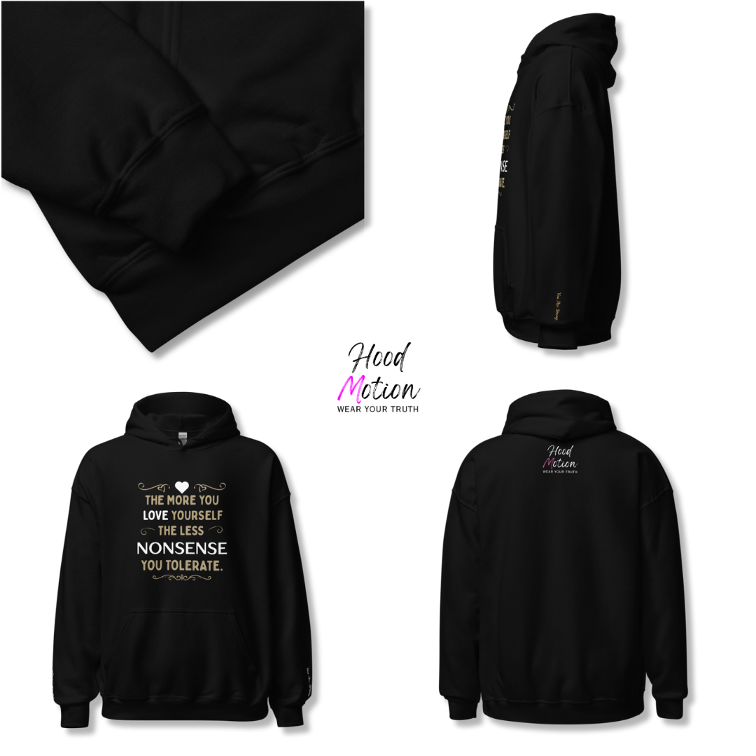 The More You Love Yourself - Unisex Hoodie (with Wrist Embroidery)
