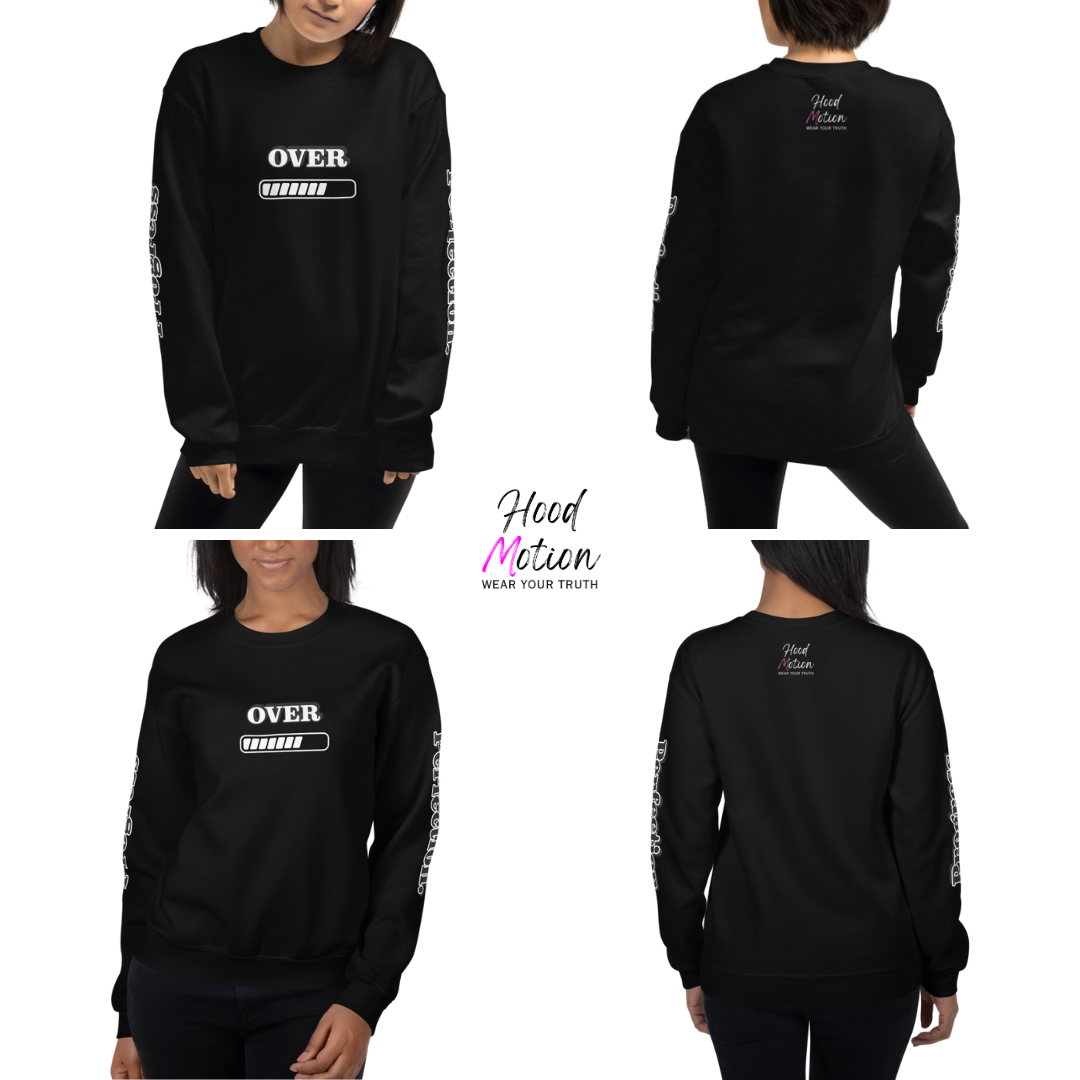 Progress OVER Perfection - Unisex Sweatshirt (with Sleeve Printing)