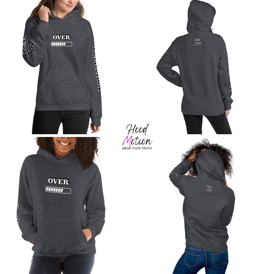 Progress OVER Perfection - Unisex Hoodie (with Sleeve Printing)