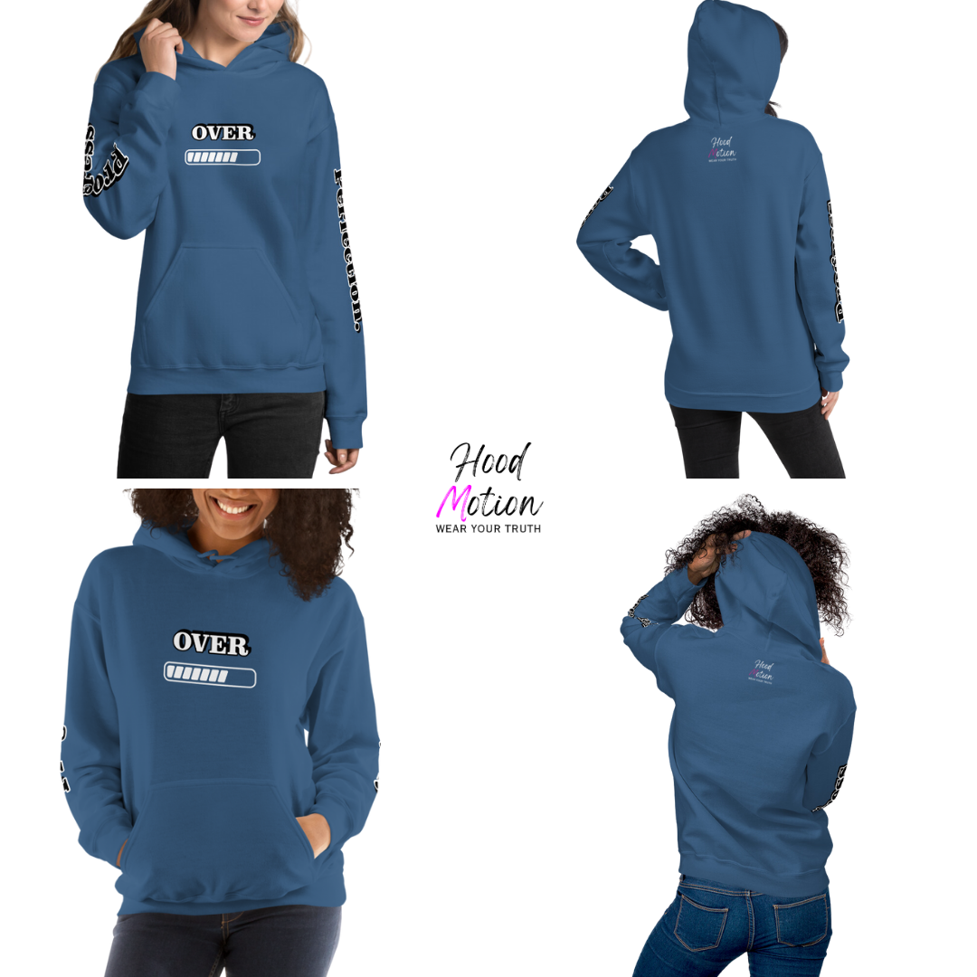 Progress OVER Perfection - Unisex Hoodie (with Sleeve Printing)