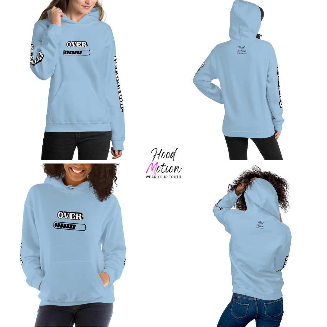 Progress OVER Perfection - Unisex Hoodie (with Sleeve Printing)