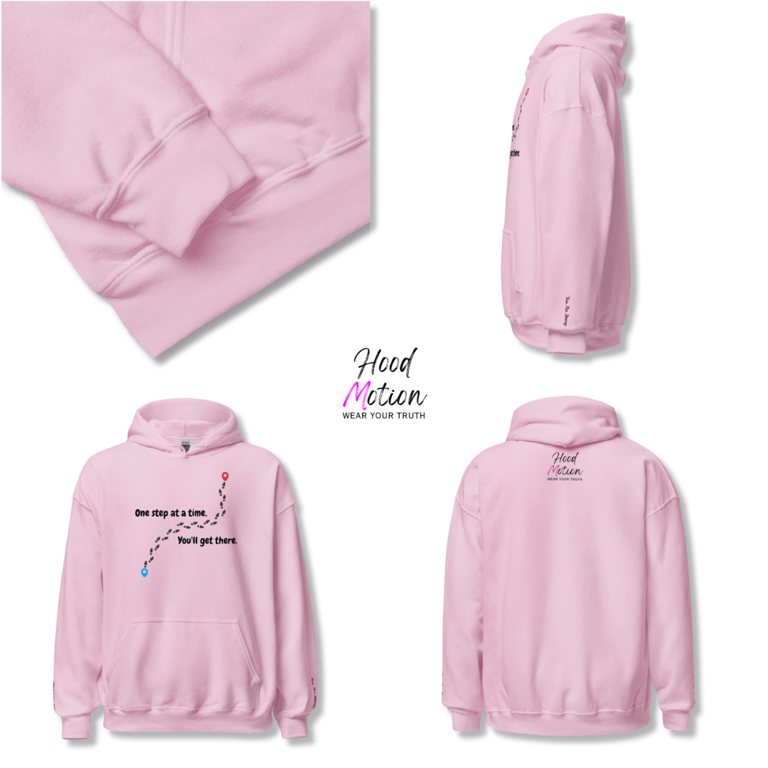 One Step at a Time - Unisex Hoodie (with Wrist Embroidery)