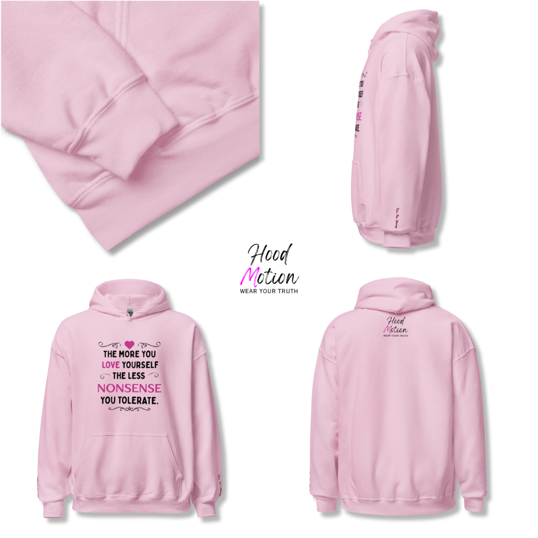 The More You Love Yourself - Unisex Hoodie (with Wrist Embroidery)
