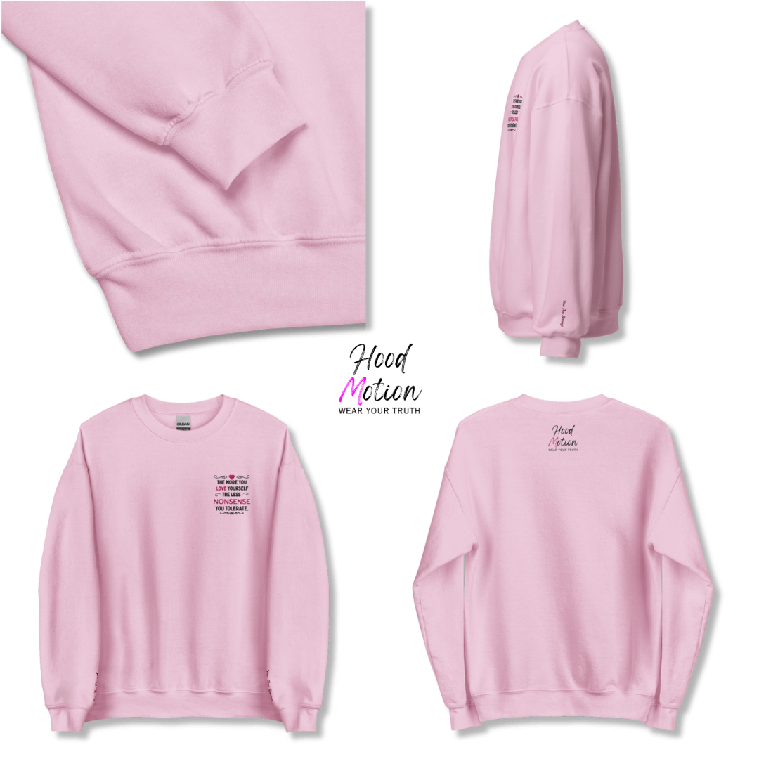 The More You Love Yourself - Unisex Sweatshirt (with Left Chest and Wrist Embroidery)