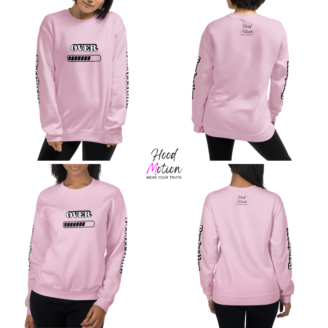 Progress OVER Perfection - Unisex Sweatshirt (with Sleeve Printing)