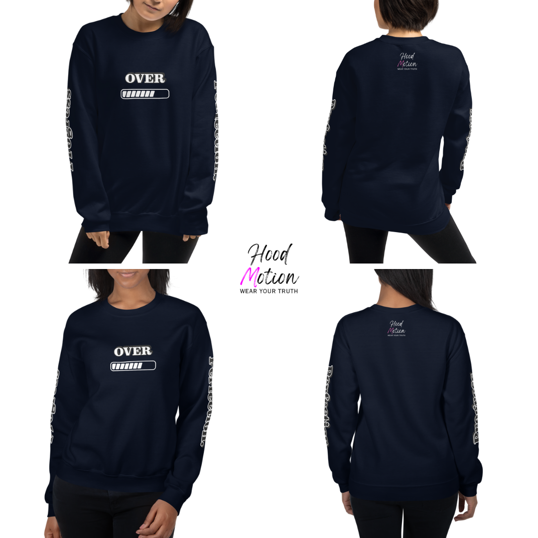 Progress OVER Perfection - Unisex Sweatshirt (with Sleeve Printing)