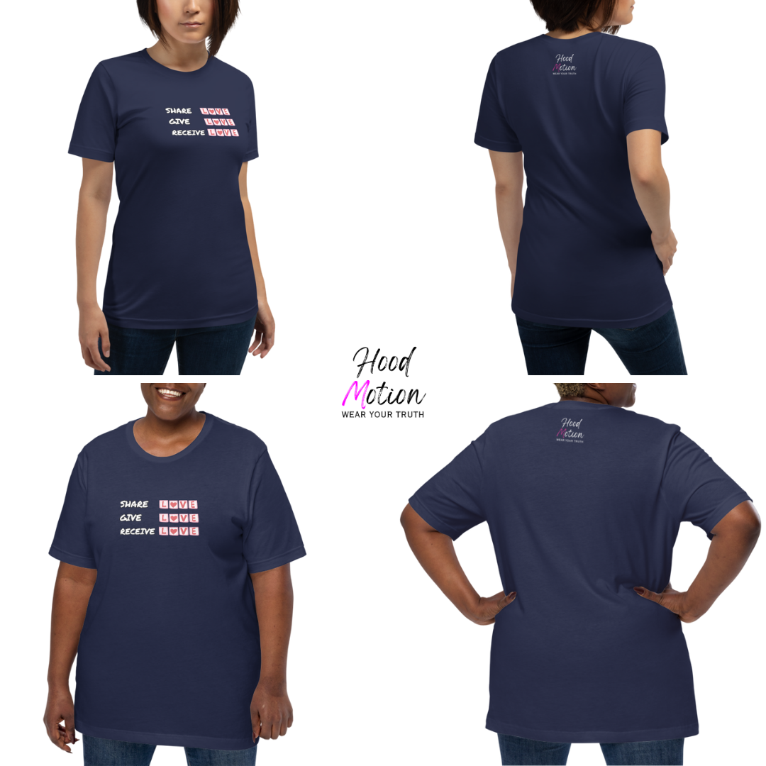 Share Give Receive Love - Unisex T-Shirt