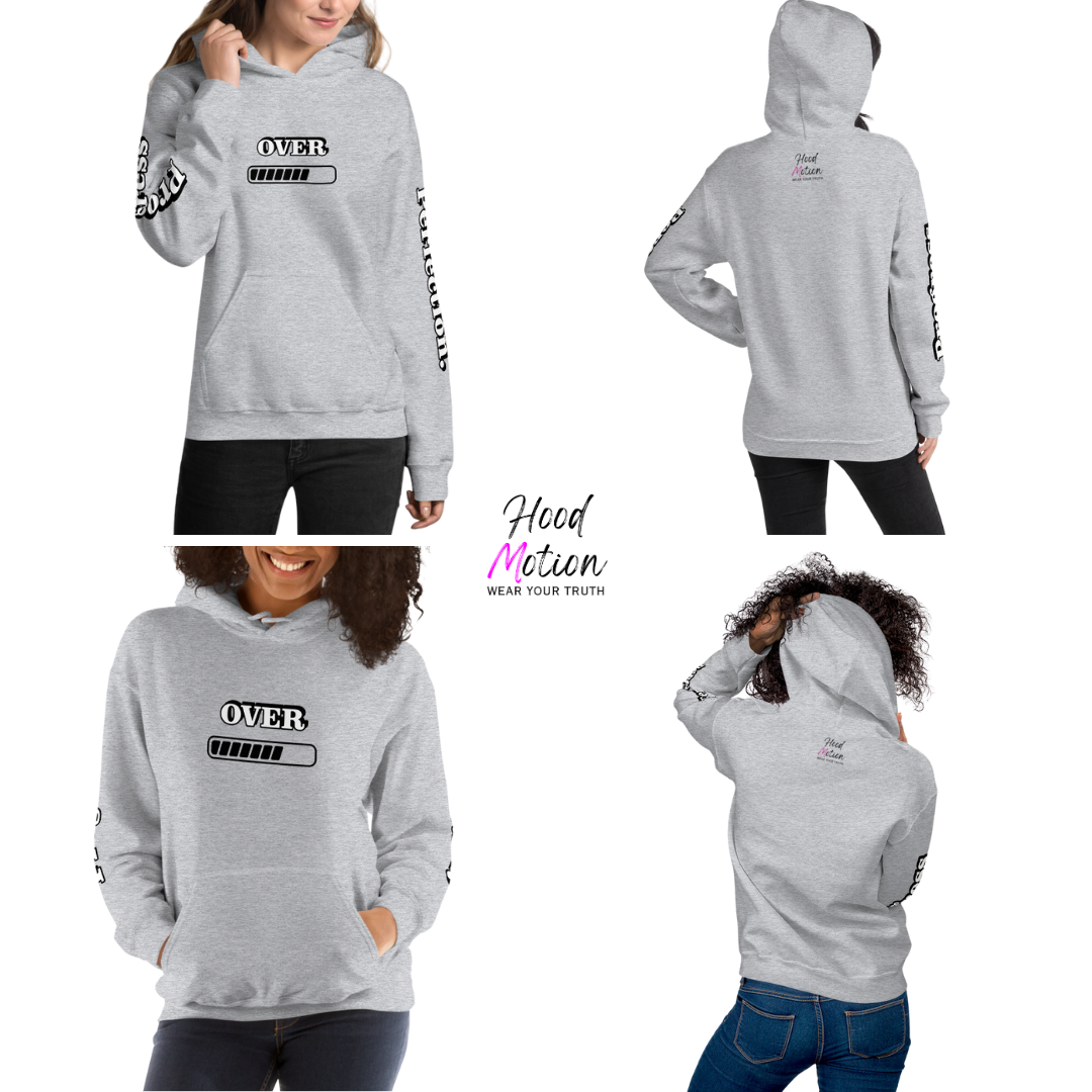 Progress OVER Perfection - Unisex Hoodie (with Sleeve Printing)