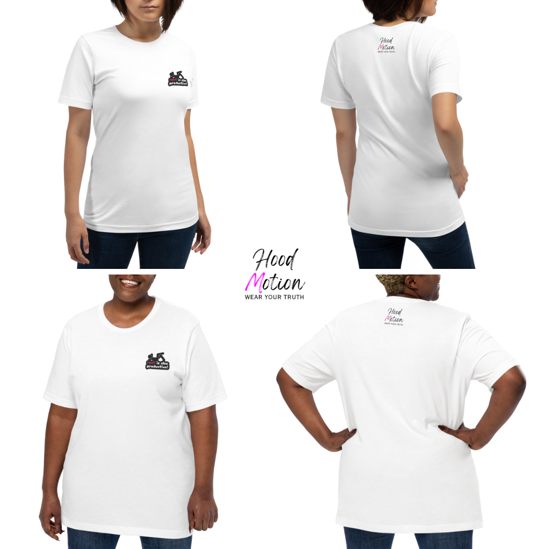 Rest Is Also Productive - Unisex T-Shirt (with Left Chest and Sleeve Embroidery)