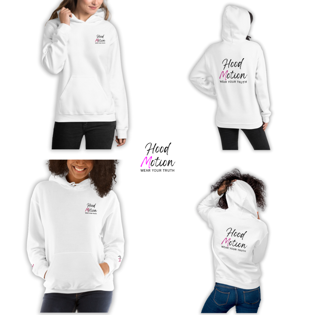 Hood Motion - Unisex Hoodie (with Left Chest and Wrist Embroidery + Back Print)