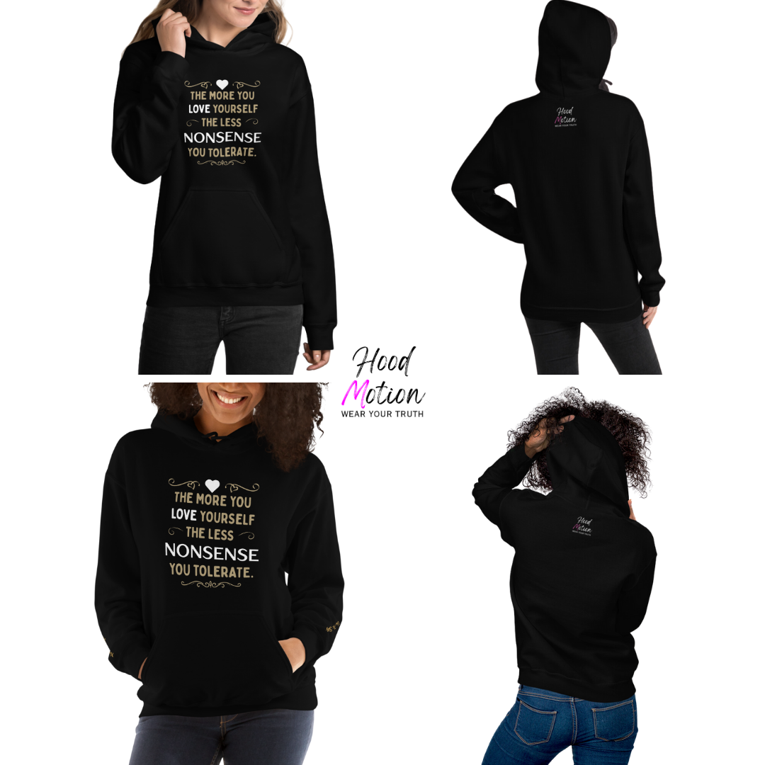 The More You Love Yourself - Unisex Hoodie (with Wrist Embroidery)