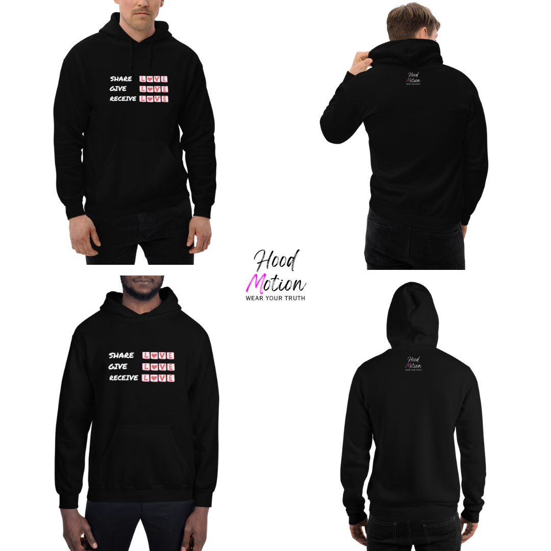 Share Give Receive Love - Unisex Hoodie