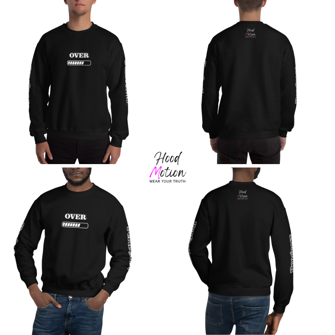 Progress OVER Perfection - Unisex Sweatshirt (with Sleeve Printing)