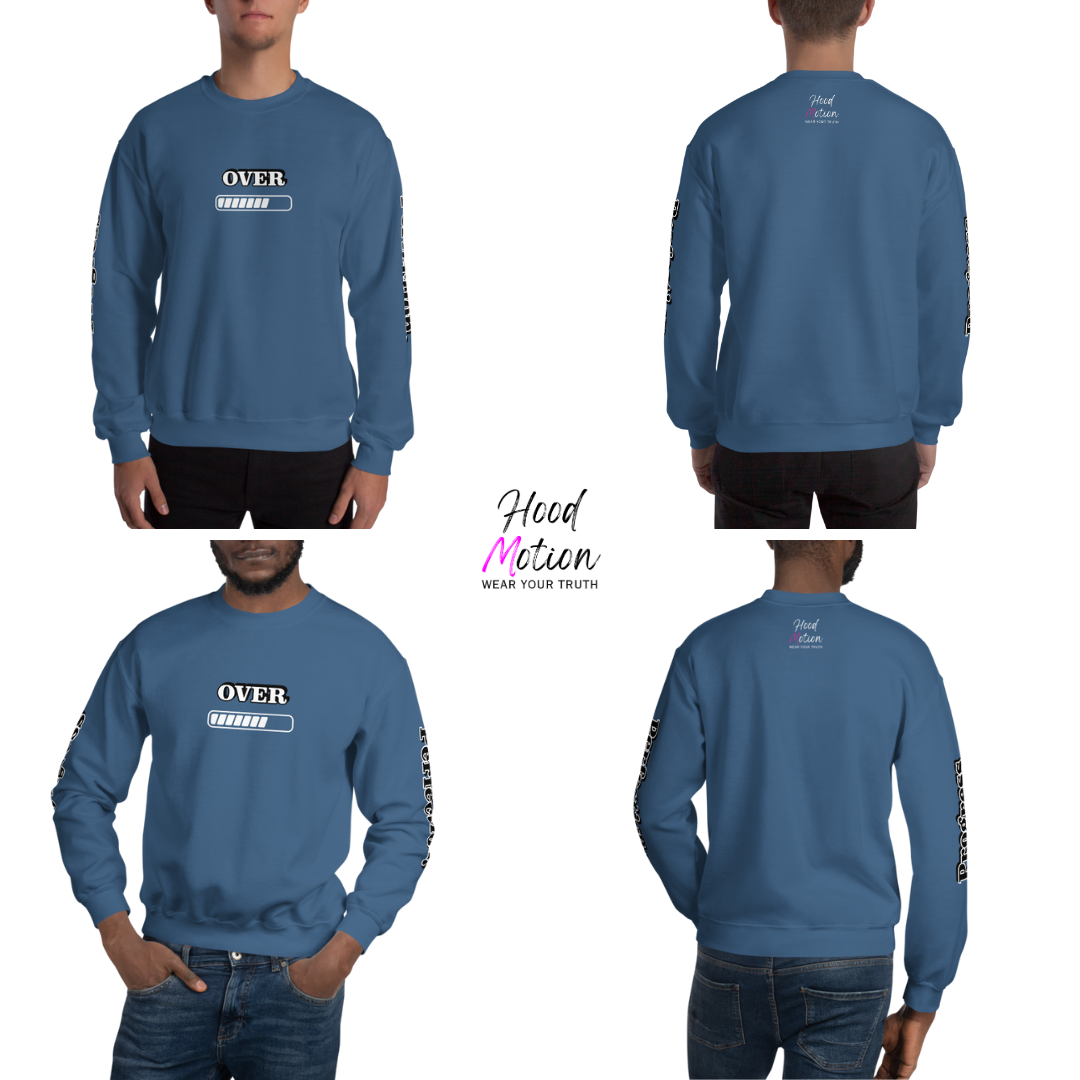 Progress OVER Perfection - Unisex Sweatshirt (with Sleeve Printing)