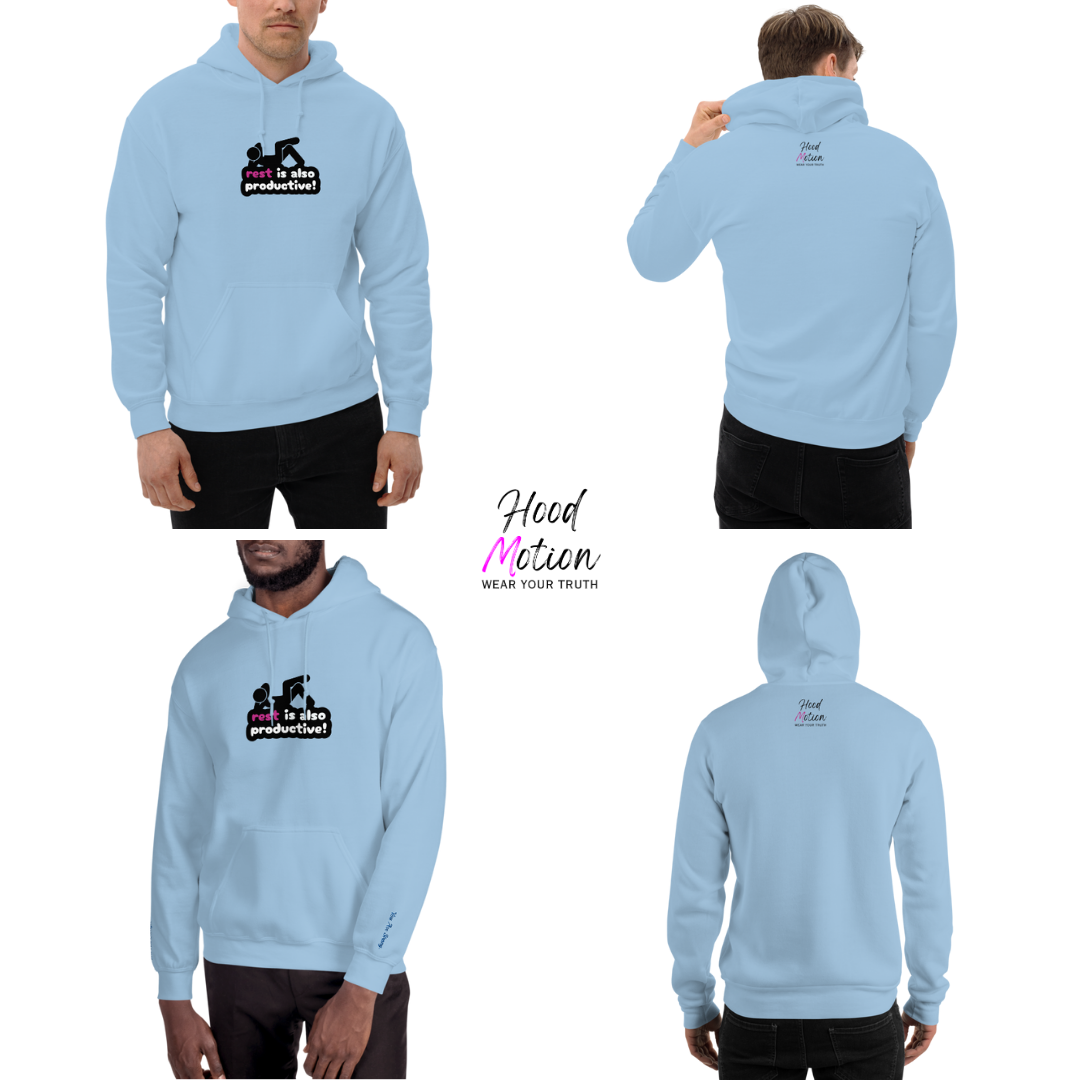 Rest Is Also Productive - Unisex Hoodie (with Wrist Embroidery)