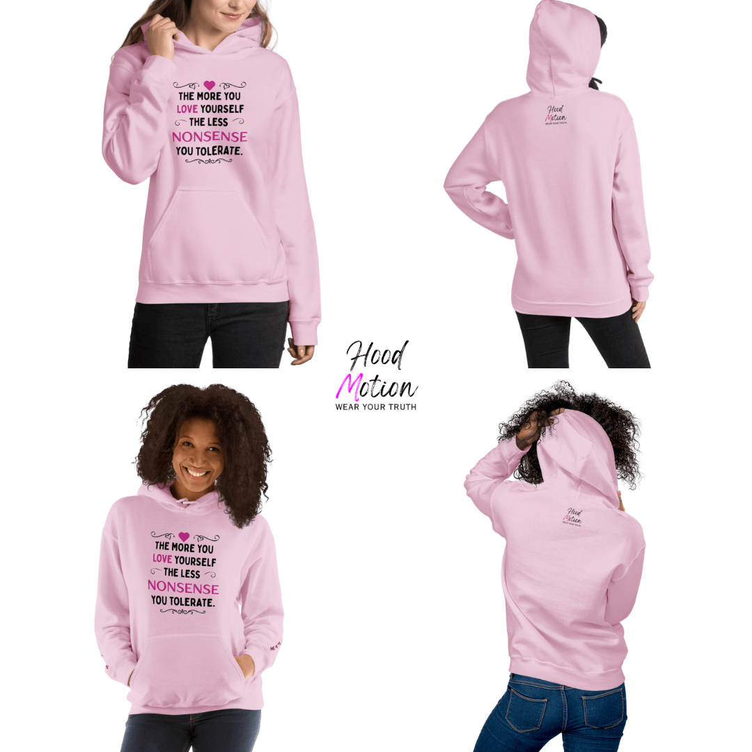 The More You Love Yourself - Unisex Hoodie (with Wrist Embroidery)