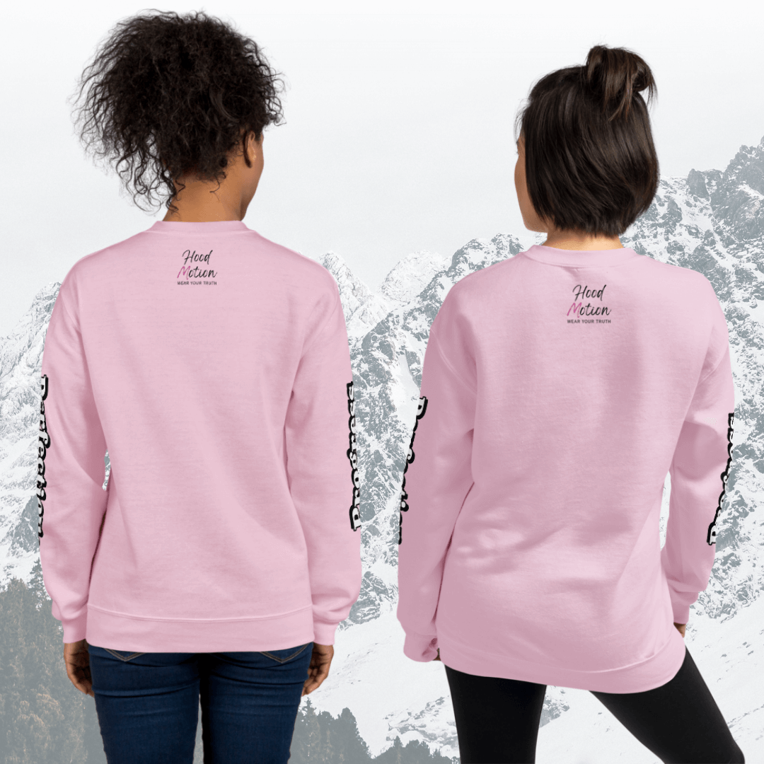 Progress OVER Perfection - Unisex Sweatshirt (with Sleeve Printing)