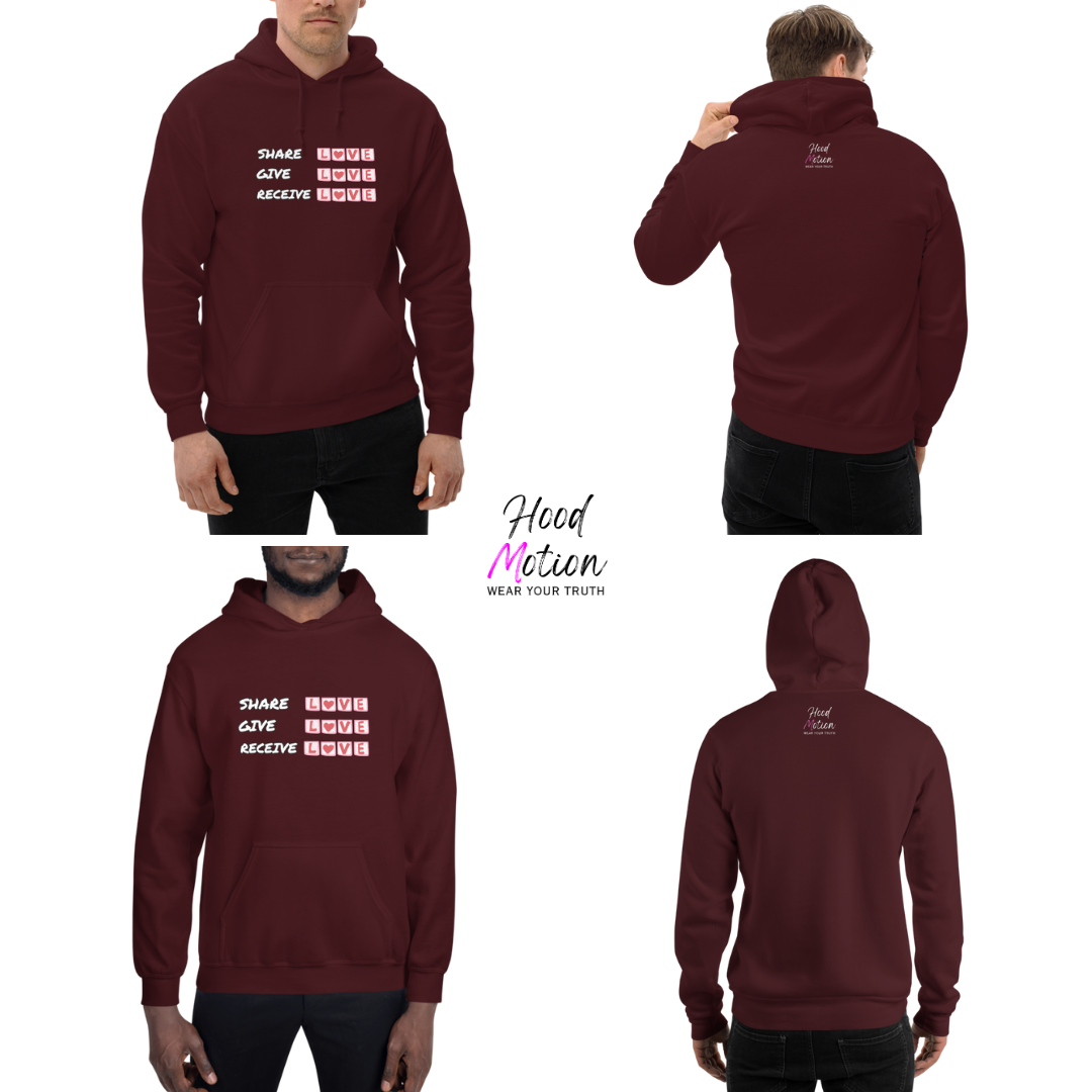 Share Give Receive Love - Unisex Hoodie