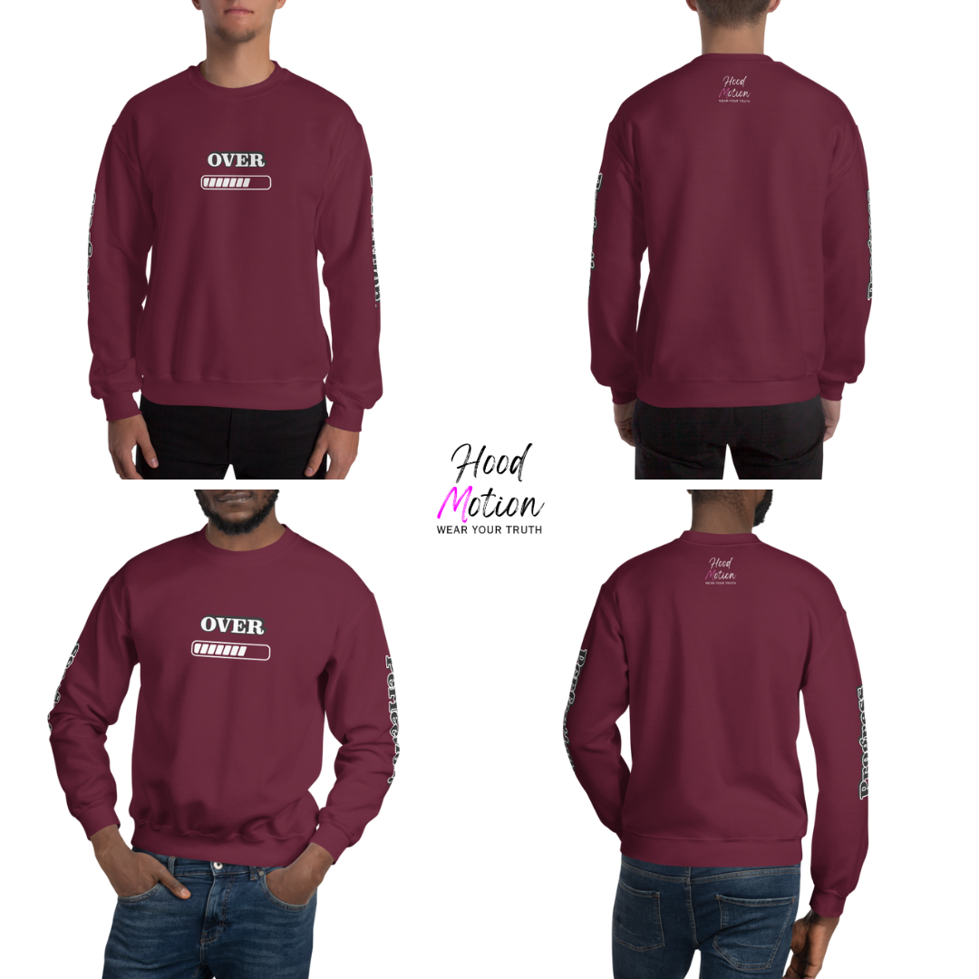 Progress OVER Perfection - Unisex Sweatshirt (with Sleeve Printing)