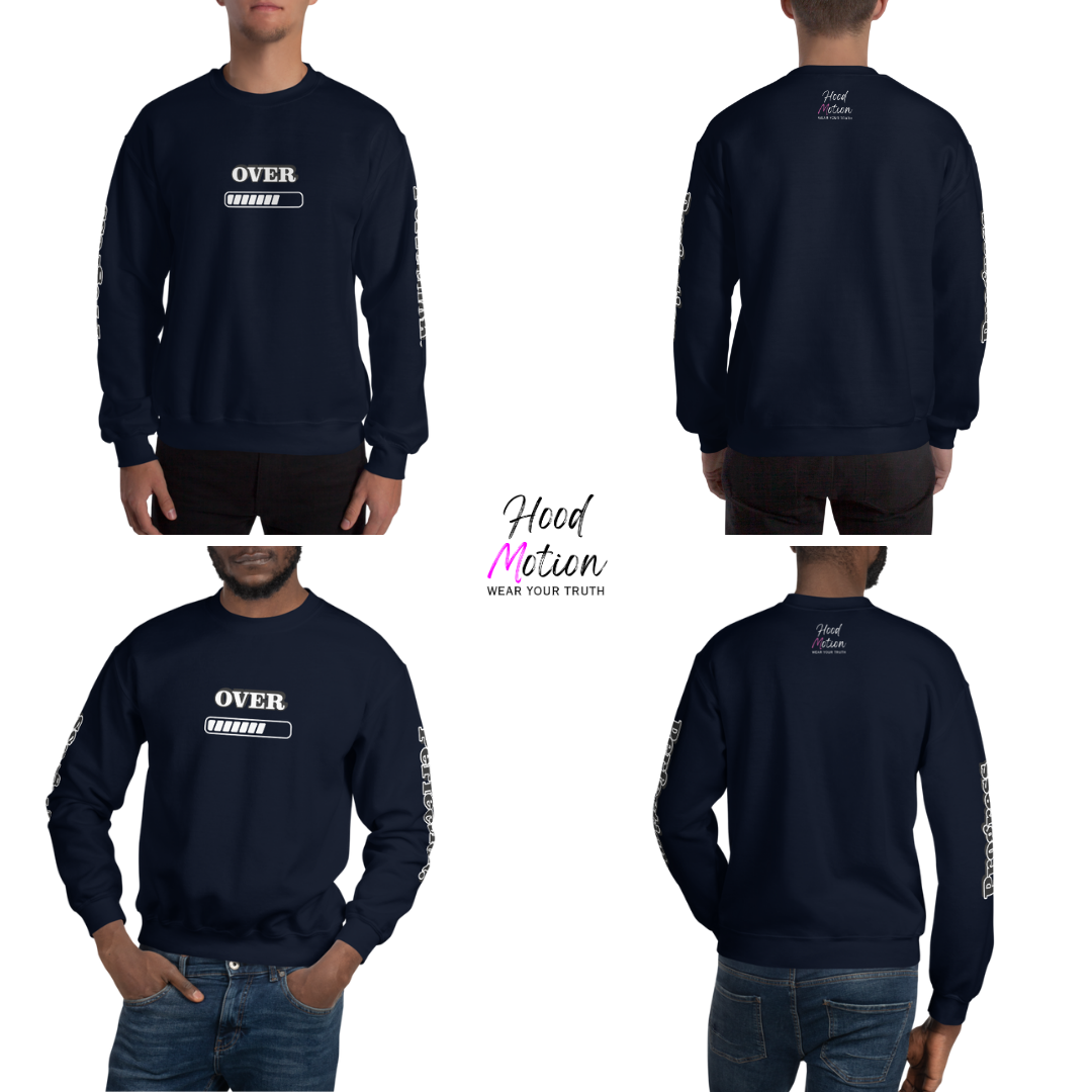 Progress OVER Perfection - Unisex Sweatshirt (with Sleeve Printing)