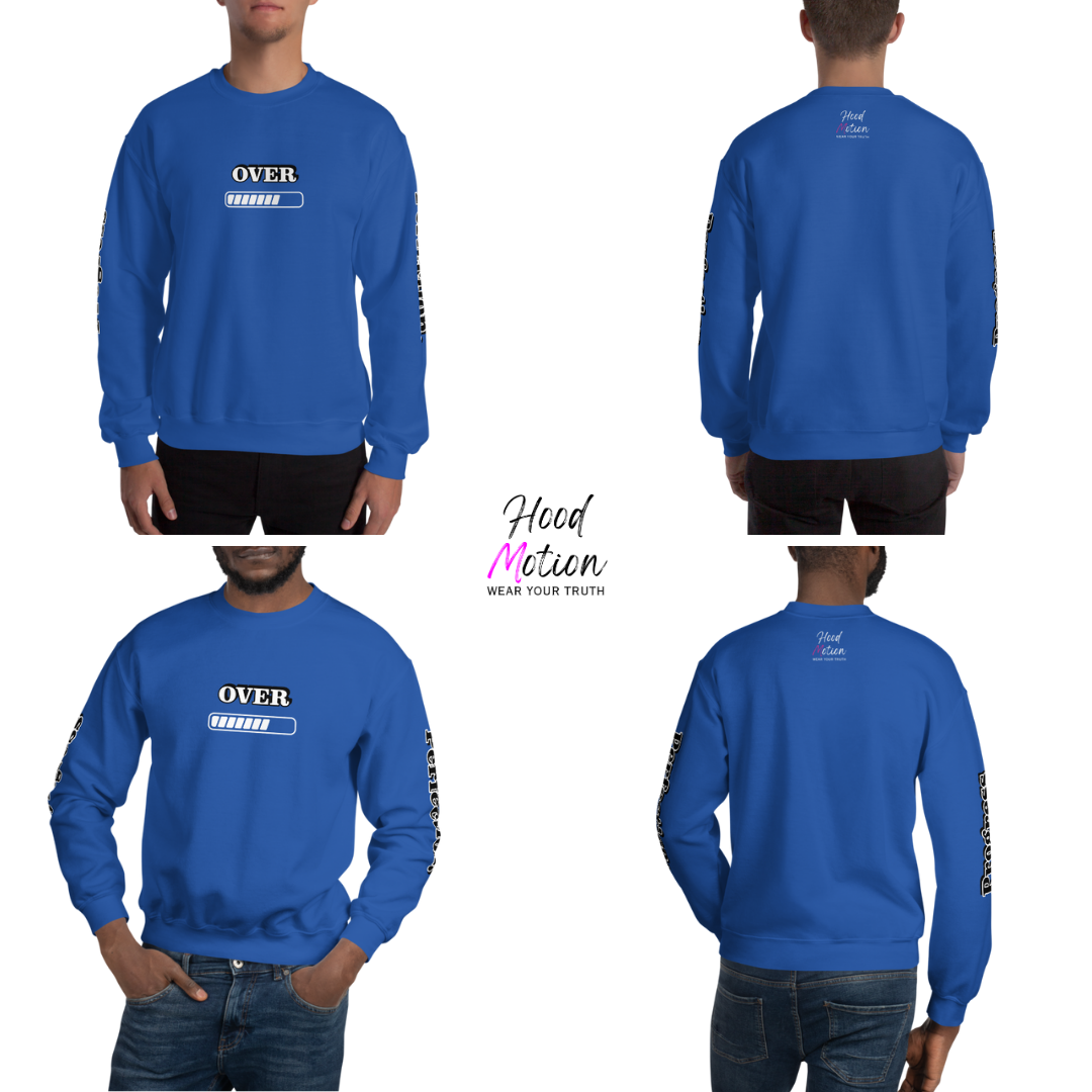 Progress OVER Perfection - Unisex Sweatshirt (with Sleeve Printing)