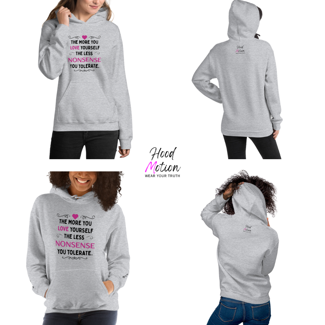 The More You Love Yourself - Unisex Hoodie (with Wrist Embroidery)