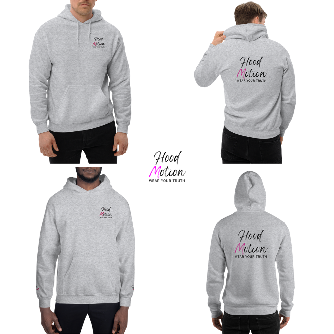 Hood Motion - Unisex Hoodie (with Left Chest and Wrist Embroidery + Back Print)