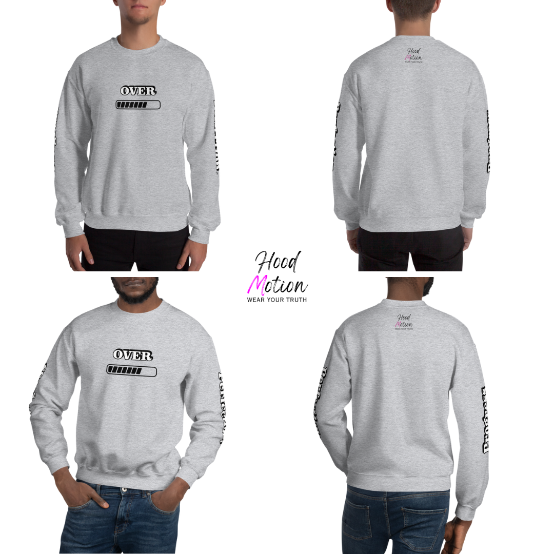 Progress OVER Perfection - Unisex Sweatshirt (with Sleeve Printing)