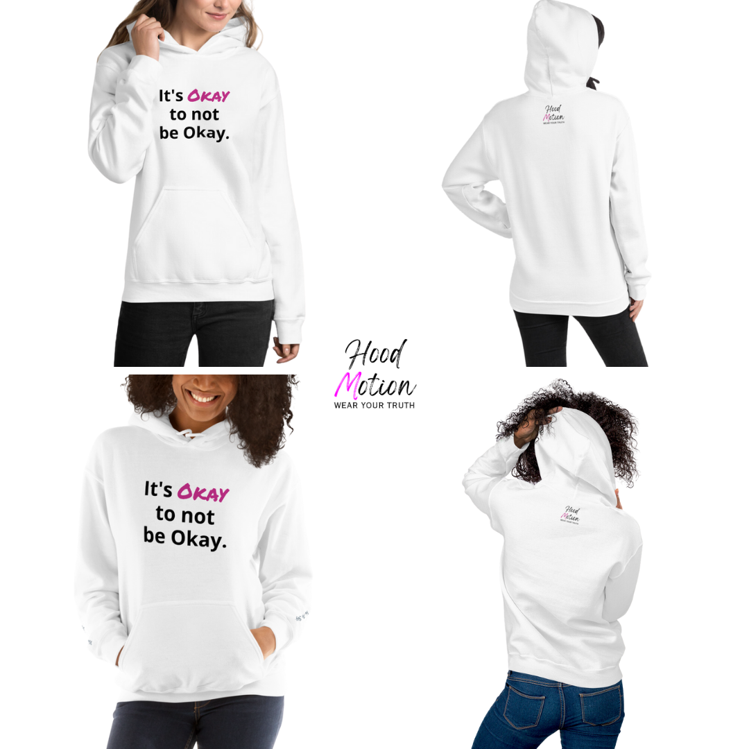It's Okay to not be Okay v2 - Unisex Hoodie (with Wrist Embroidery)