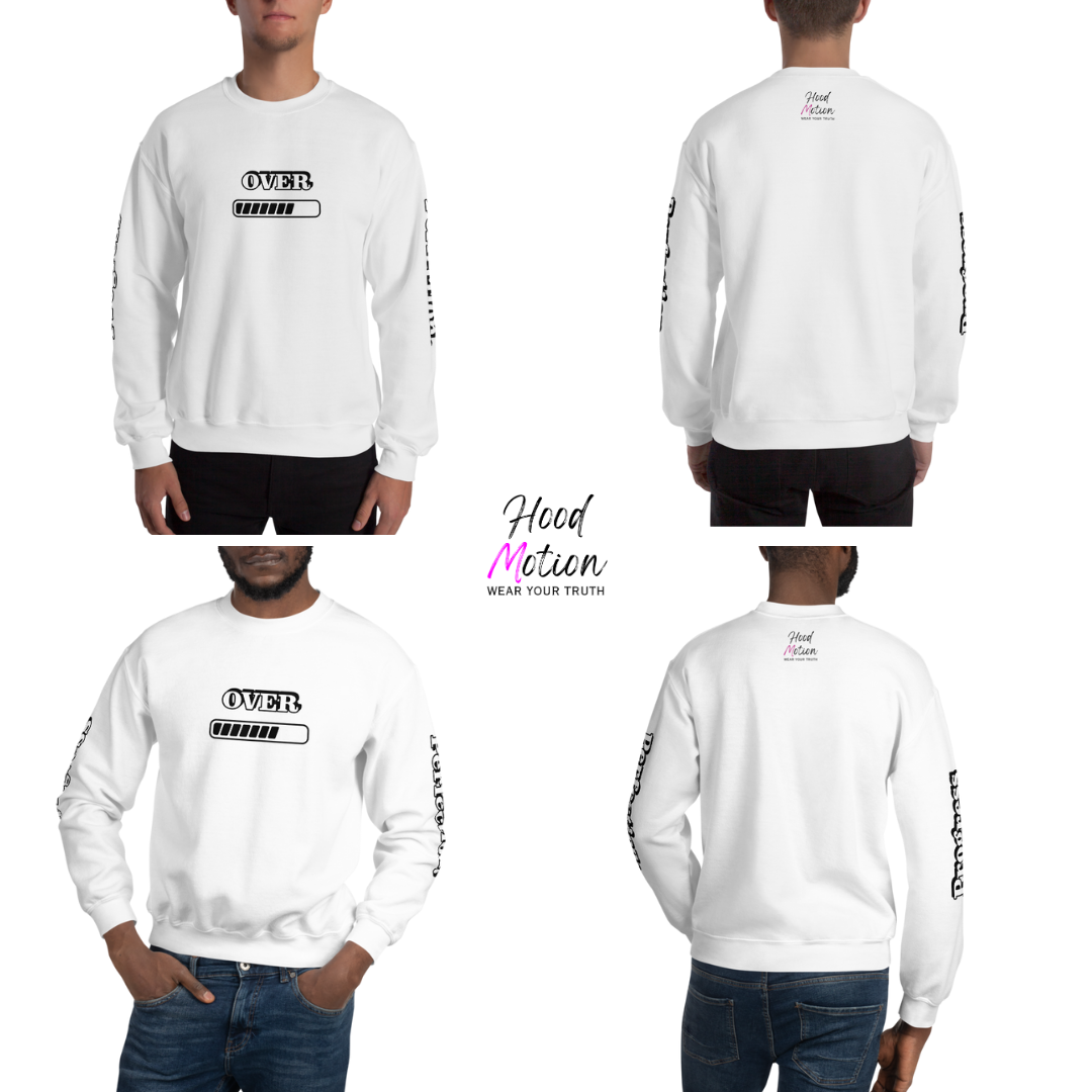 Progress OVER Perfection - Unisex Sweatshirt (with Sleeve Printing)