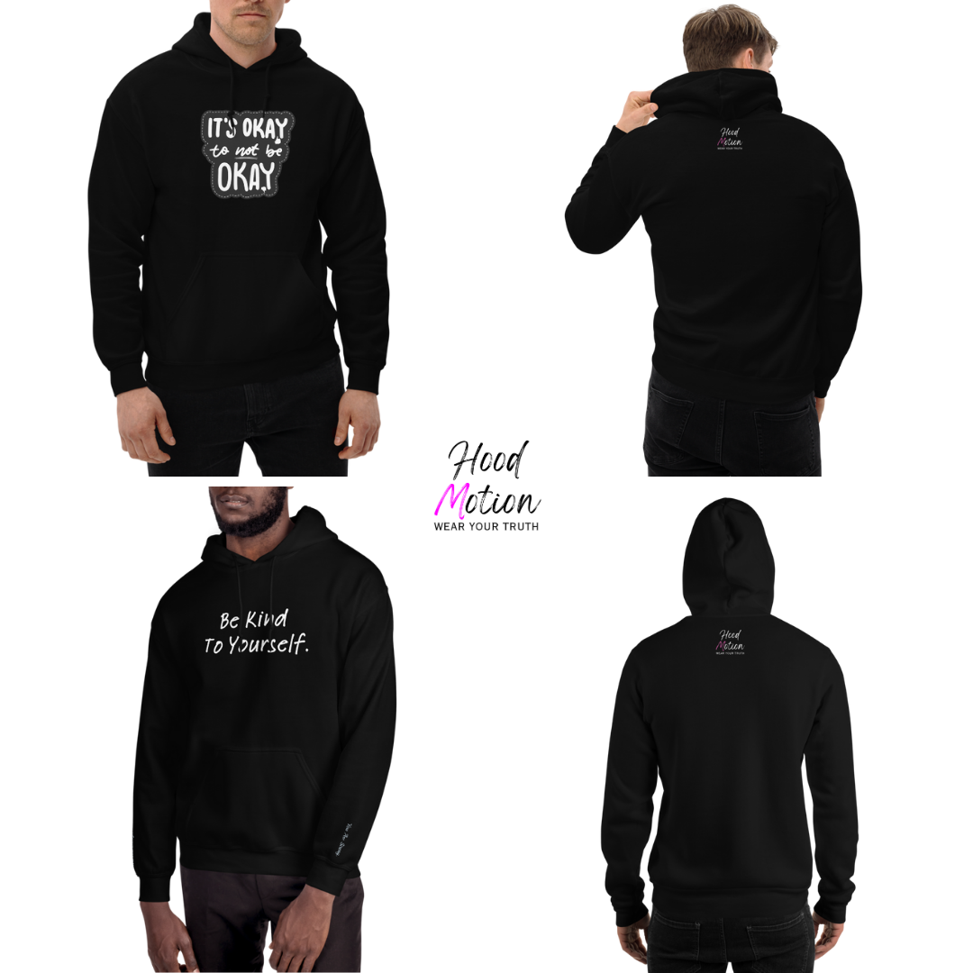 Dear Person behind me (B) I Be Kind to yourself (F) - Unisex Hoodie (with Wrist Embroidery)