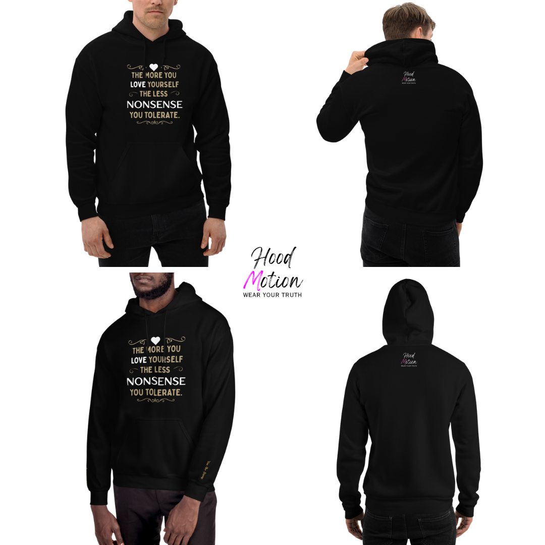 The More You Love Yourself - Unisex Hoodie (with Wrist Embroidery)