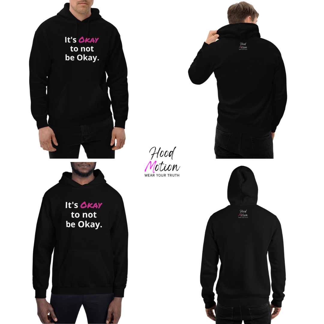 It's Okay to not be Okay v2 - Unisex Hoodie (with Wrist Embroidery)