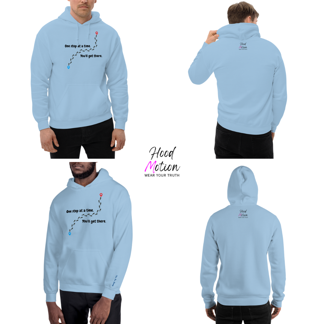 One Step at a Time - Unisex Hoodie (with Wrist Embroidery)
