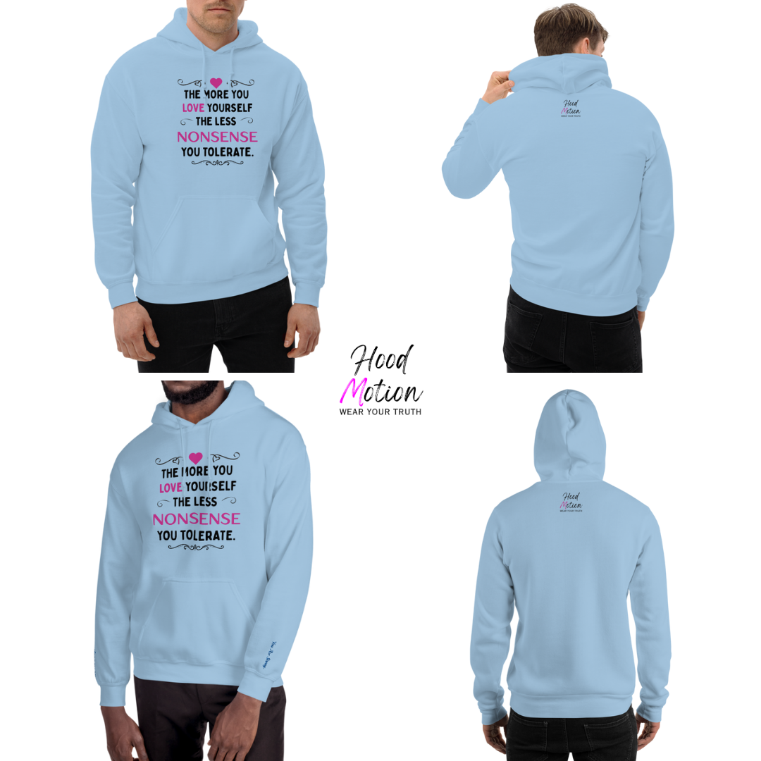 The More You Love Yourself - Unisex Hoodie (with Wrist Embroidery)