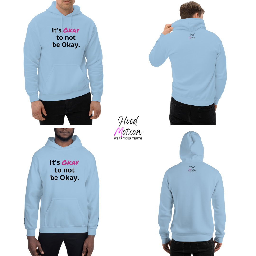 It's Okay to not be Okay v2 - Unisex Hoodie (with Wrist Embroidery)