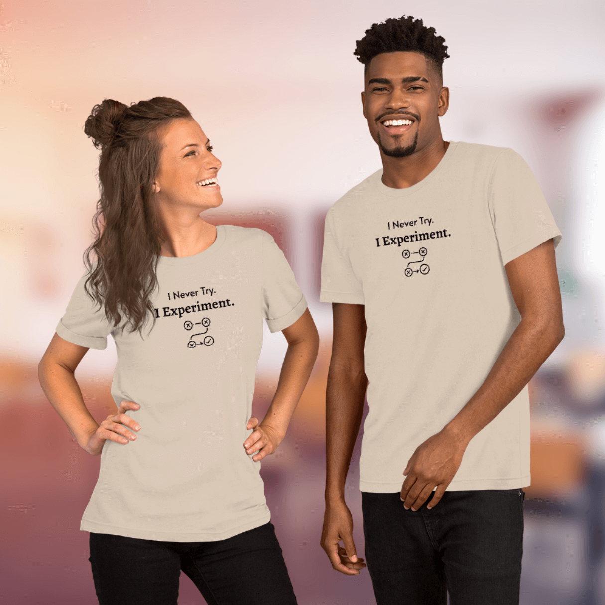 I Never Try. I Experiment - Unisex T-Shirt