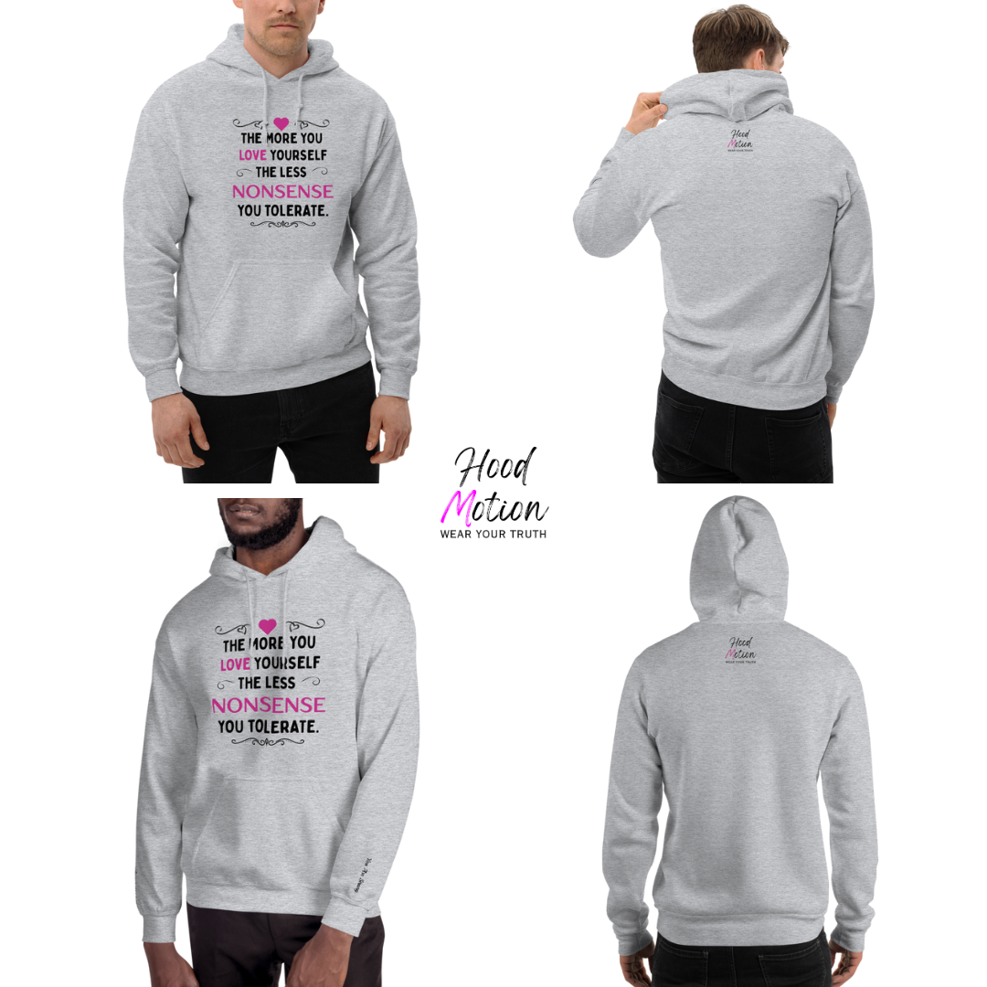 The More You Love Yourself - Unisex Hoodie (with Wrist Embroidery)