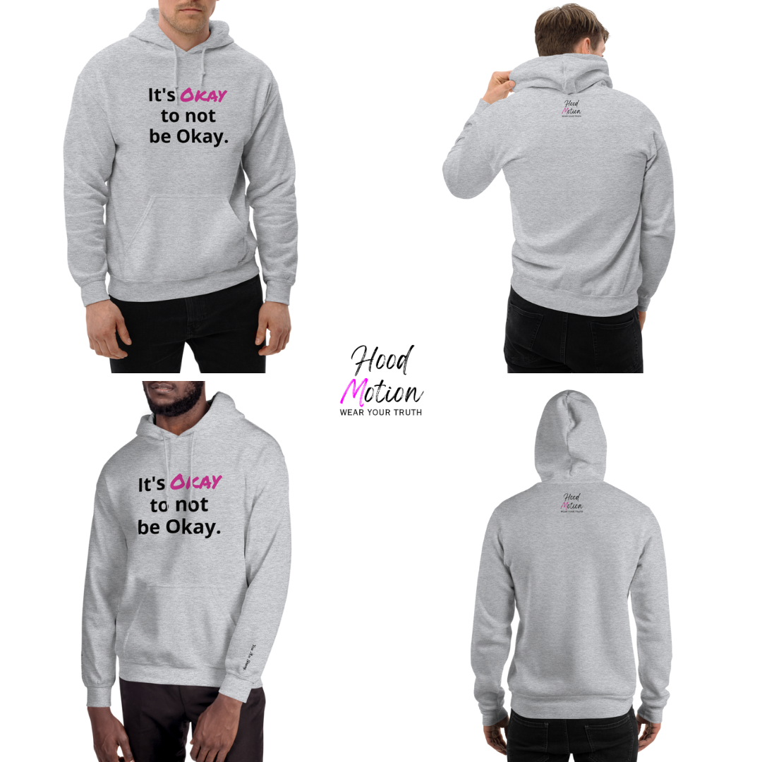 It's Okay to not be Okay v2 - Unisex Hoodie (with Wrist Embroidery)