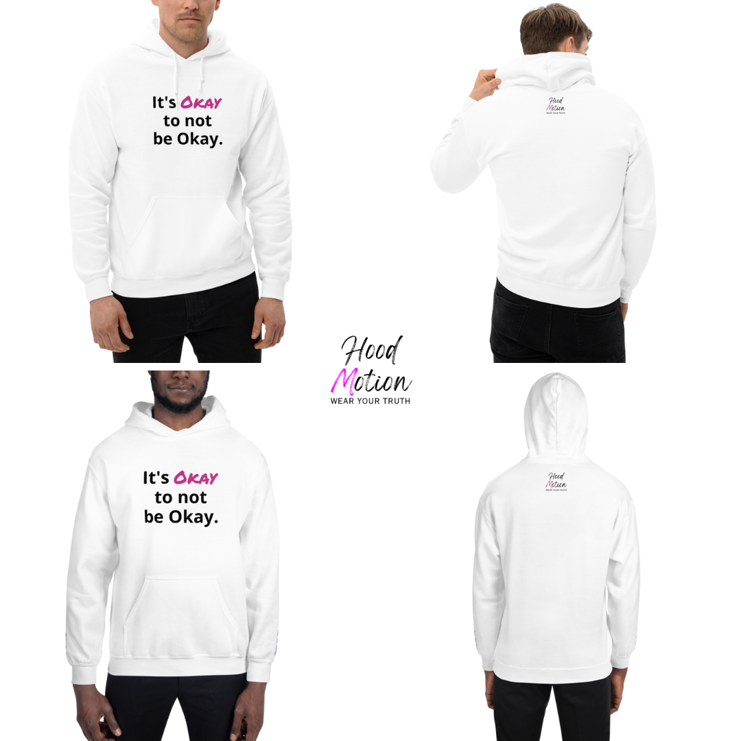 It's Okay to not be Okay v2 - Unisex Hoodie (with Wrist Embroidery)