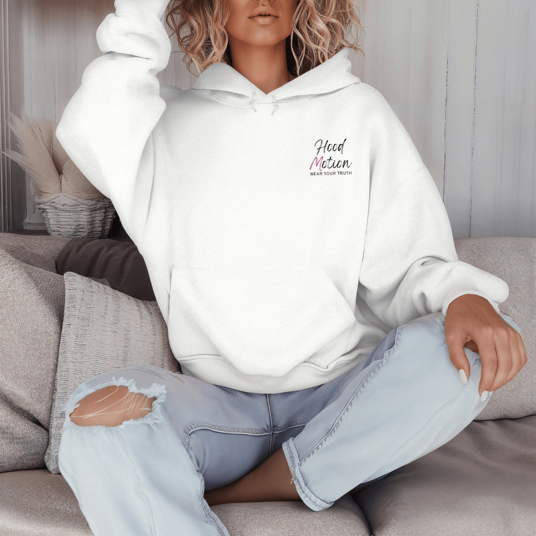 Hood Motion - Unisex Hoodie (with Left Chest and Wrist Embroidery + Back Print)